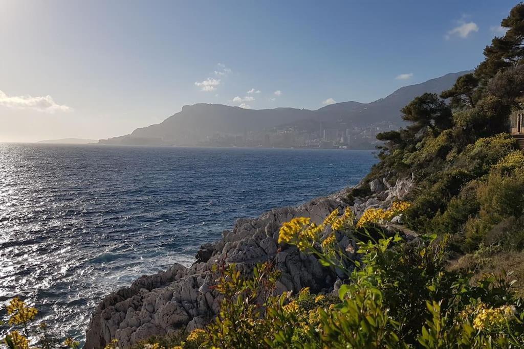 Appartement Bord De Mer Avec Garage Menton Buitenkant foto